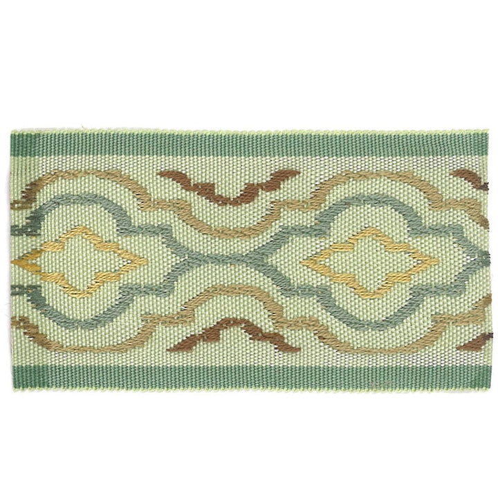 Synergy 6 Mermaid by Stout Designer Trim ACCENTS TAPES & BORDERS 83%SVI 17%POL CHINA Horizontal: 2.500 and Vertical: 0.000 2 in - Swanky Fabrics -