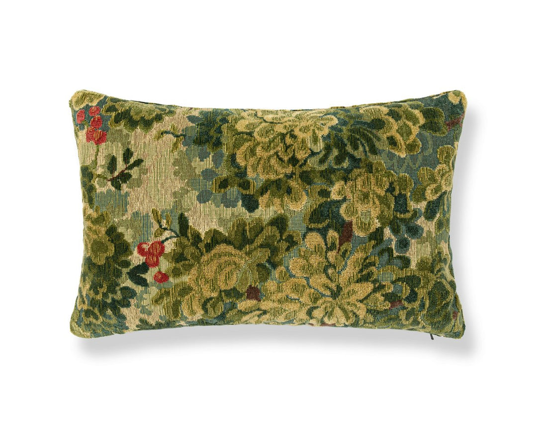 Bois De Flandre Pillow 14 X 22 - Forest SYLBDK16060001 by Scalamandre Designer Pillow