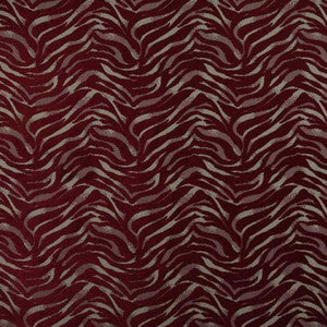 Safari Tiger Burgundy by Europatex Designer Fabric