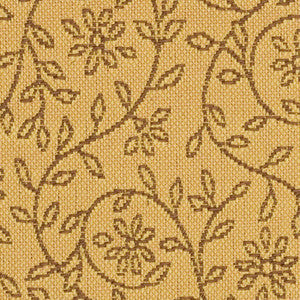 Silhouette Mustard by Crypton Designer Fabric