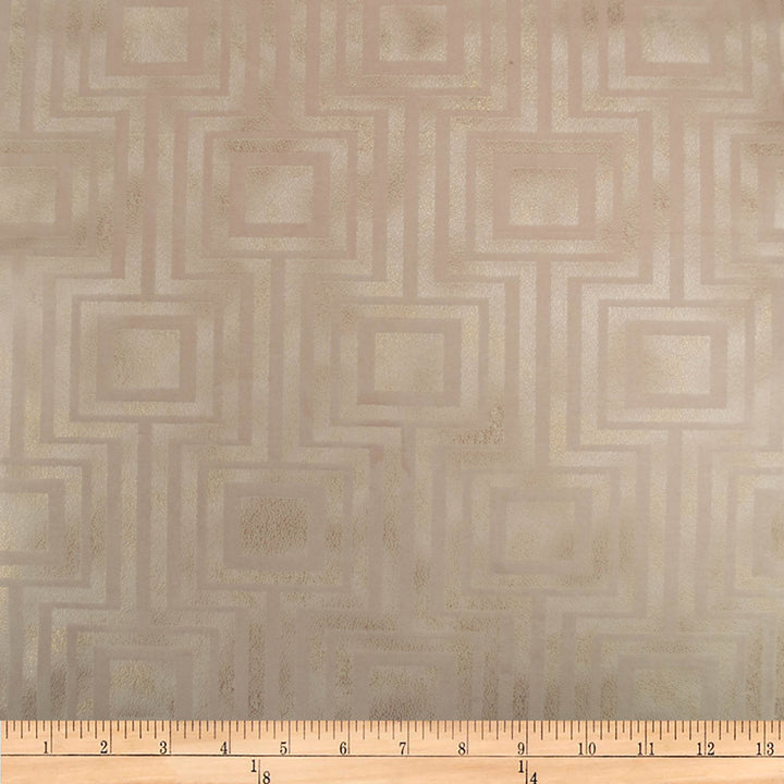 Embellished Square Blush by Europatex Designer Fabric Embellished 100% Polyester 14.2" H, 12.4" V 118.00 inches - Swanky Fabrics -