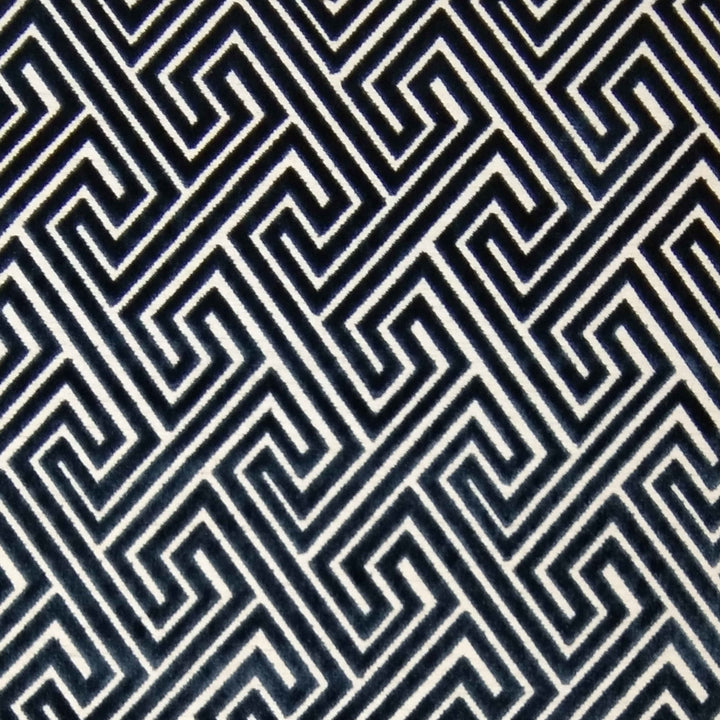 Dream Space Square Royal by Europatex Designer Fabric Dream Space 63.90 % Rayon, 27.86% Polyester, 8.24% Polyester+Linen 14" H, 11" V 57.00 inches - Swanky Fabrics -