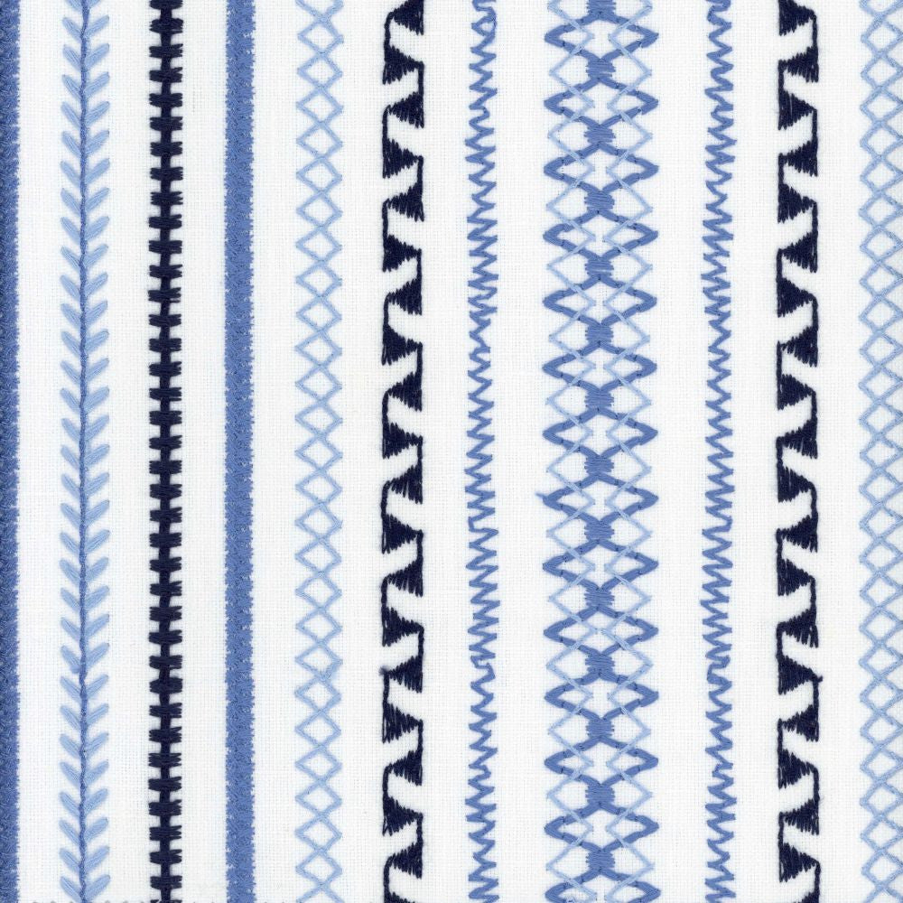 Stella Stripe Delft by Heritage Designer Fabric - USA or Imported Horizontal: and Vertical: - Swanky Fabrics -