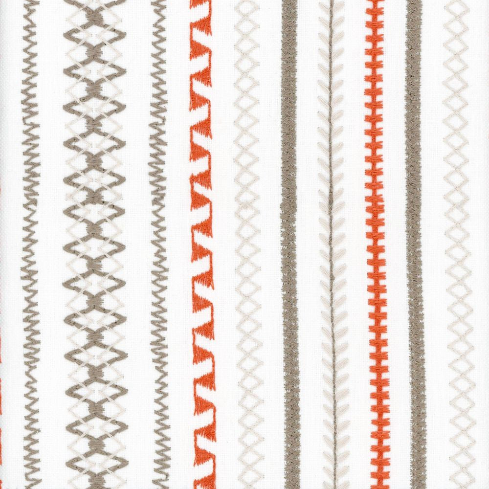 Stella Stripe Marmalade by Heritage Designer Fabric - USA or Imported Horizontal: and Vertical: - Swanky Fabrics -