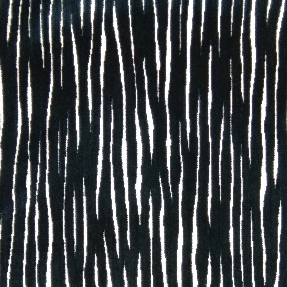 Dream Space Stripe Royal by Europatex Designer Fabric Dream Space 26.5% Polyester, 65.6% Rayon, 7.8% Linen China 1000,000 Double Rubs Horizontal: 14" and Vertical: 15" 57" - Swanky Fabrics -