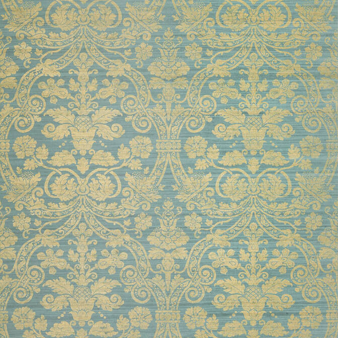 Curtis Silk Damask Blue on Metallic Gold T1006 by Thibaut Wallpaper Thibaut Wallpaper Curtis Silk Damask Blue on Metallic Gold T1006Wallpaper Menswear Resource Silk Wallpaper KOREA </p><p>Repeat: V: 18 36 - Fabric Carolina -
