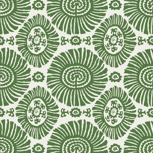 Solis Emerald Green T10081 by Thibaut Designer Wallpaper