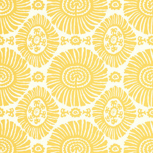 Solis Yellow T10086 by Thibaut Designer Wallpaper