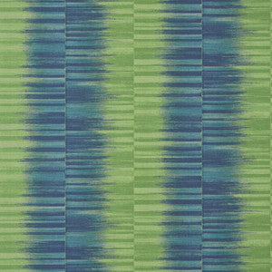 Mekong Stripe Green and Blue T10091 by Thibaut Designer Wallpaper