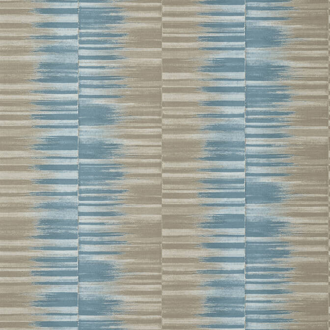 Mekong Stripe Spa Blue and Beige T10092 by Thibaut Wallpaper Thibaut Wallpaper Mekong Stripe Spa Blue and Beige T10092Wallpaper Tropics Non-Woven Vinyl Wallpaper U.S.A. </p><p>Repeat: V: 12.5 27 - Fabric Carolina -
