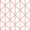 Box Kite Coral T10137 by Thibaut Designer Wallpaper