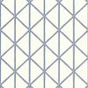 Box Kite Navy T10139 by Thibaut Designer Wallpaper
