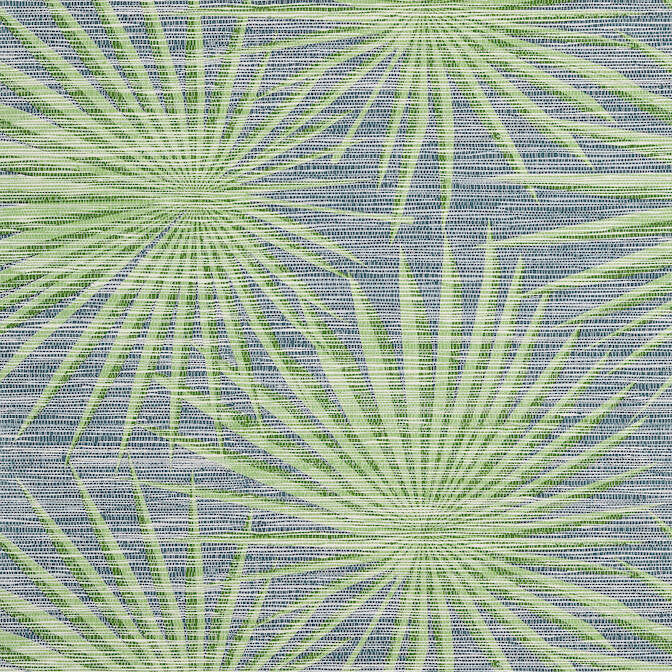 Palm Frond Navy and Green T10141 by Thibaut Wallpaper Thibaut Wallpaper Palm Frond Navy and Green T10141Wallpaper Tropics Non-Woven Vinyl Wallpaper U.S.A. </p><p>Repeat: V: 20.5 27 - Fabric Carolina -