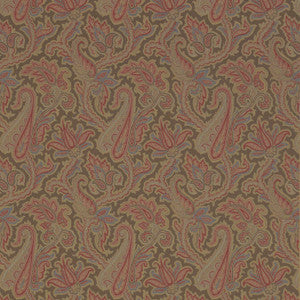 Winchester Paisley Chestnut T1019 by Thibaut Designer Wallpaper