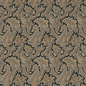Winchester Paisley Black T1020 by Thibaut Designer Wallpaper