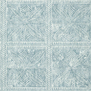 Timbuktu Slate Blue T10254 by Thibaut Designer Wallpaper