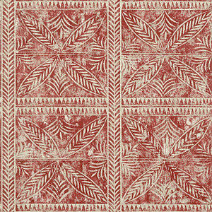 Timbuktu Red T10257 by Thibaut Designer Wallpaper