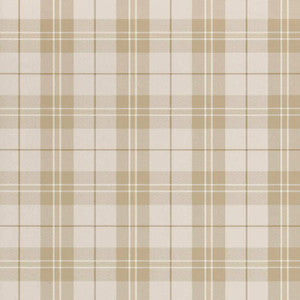Winslow Plaid Grey and Camel T1026 by Thibaut Designer Wallpaper