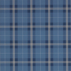 Winslow Plaid Navy T1030 by Thibaut Designer Wallpaper