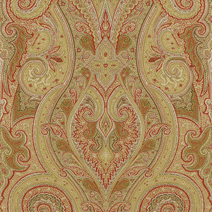 Patani Camel and Red T1033 by Thibaut Designer Wallpaper
