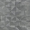 BALI WEAVE Black T10342 by Thibaut Designer Wallpaper