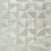 BALI WEAVE Grey T10344 by Thibaut Designer Wallpaper