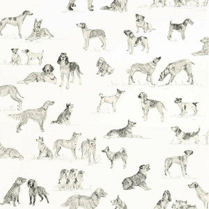 Best Friend Black and White T1038 by Thibaut Designer Wallpaper