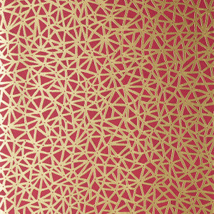 Aedan Raspberry T10405 by Thibaut Designer Wallpaper