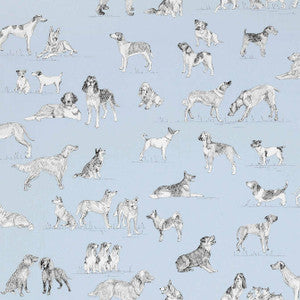Best Friend Blue T1040 by Thibaut Designer Wallpaper