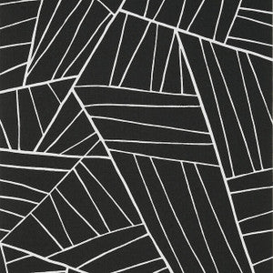 Jordan Black T10447 by Thibaut Designer Wallpaper