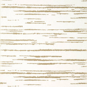 Echo Metallic Gold on White T10454 by Thibaut Designer Wallpaper