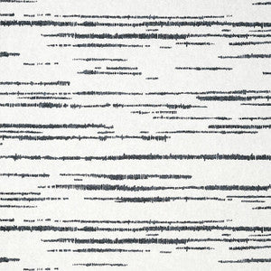 Echo Black on White T10456 by Thibaut Designer Wallpaper