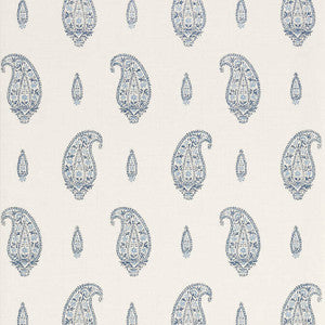 Maduri Blue and White T1051 by Thibaut Designer Wallpaper