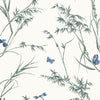 VIRGINIA Blue and Green T10528 by Thibaut Designer Wallpaper