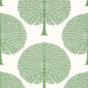 Mulberry Tree Green T10604 by Thibaut Designer Wallpaper