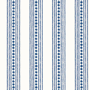 New Haven Stripe Navy T10608 by Thibaut Designer Wallpaper