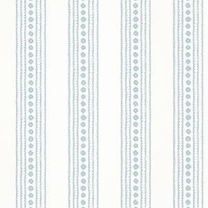 New Haven Stripe Spa Blue T10612 by Thibaut Designer Wallpaper