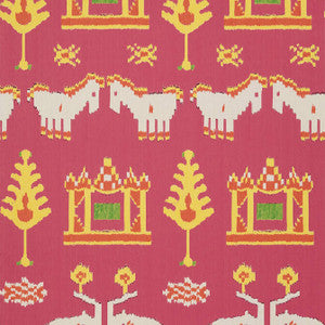 Kingdom Parade Pink T10640 by Thibaut Designer Wallpaper