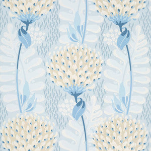 Tiverton Spa Blue T10645 by Thibaut Designer Wallpaper