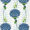 Tiverton Blue and Green T10650 by Thibaut Designer Wallpaper