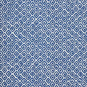 Indian Diamond Blue T10660 by Thibaut Designer Wallpaper