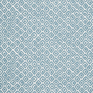 Indian Diamond Spa Blue T10662 by Thibaut Designer Wallpaper