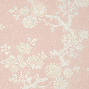 Claudette Blush T10816 by Thibaut Designer Wallpaper