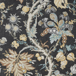 Chatelain Charcoal T10842 by Thibaut Designer Wallpaper