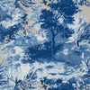 Lincoln Toile Blue and Flax T10864 by Thibaut Designer Wallpaper