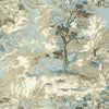Lincoln Toile Beige and Spa Blue T10865 by Thibaut Designer Wallpaper