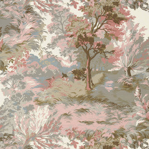 Lincoln Toile Blush T10868 by Thibaut Designer Wallpaper