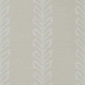 Evia Grey and White T10906 by Thibaut Designer Wallpaper
