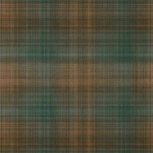 Inverness Teal and Clay T10976 by Thibaut Designer Wallpaper
