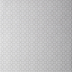 Farris Grey on Silver T11024 by Thibaut Designer Wallpaper